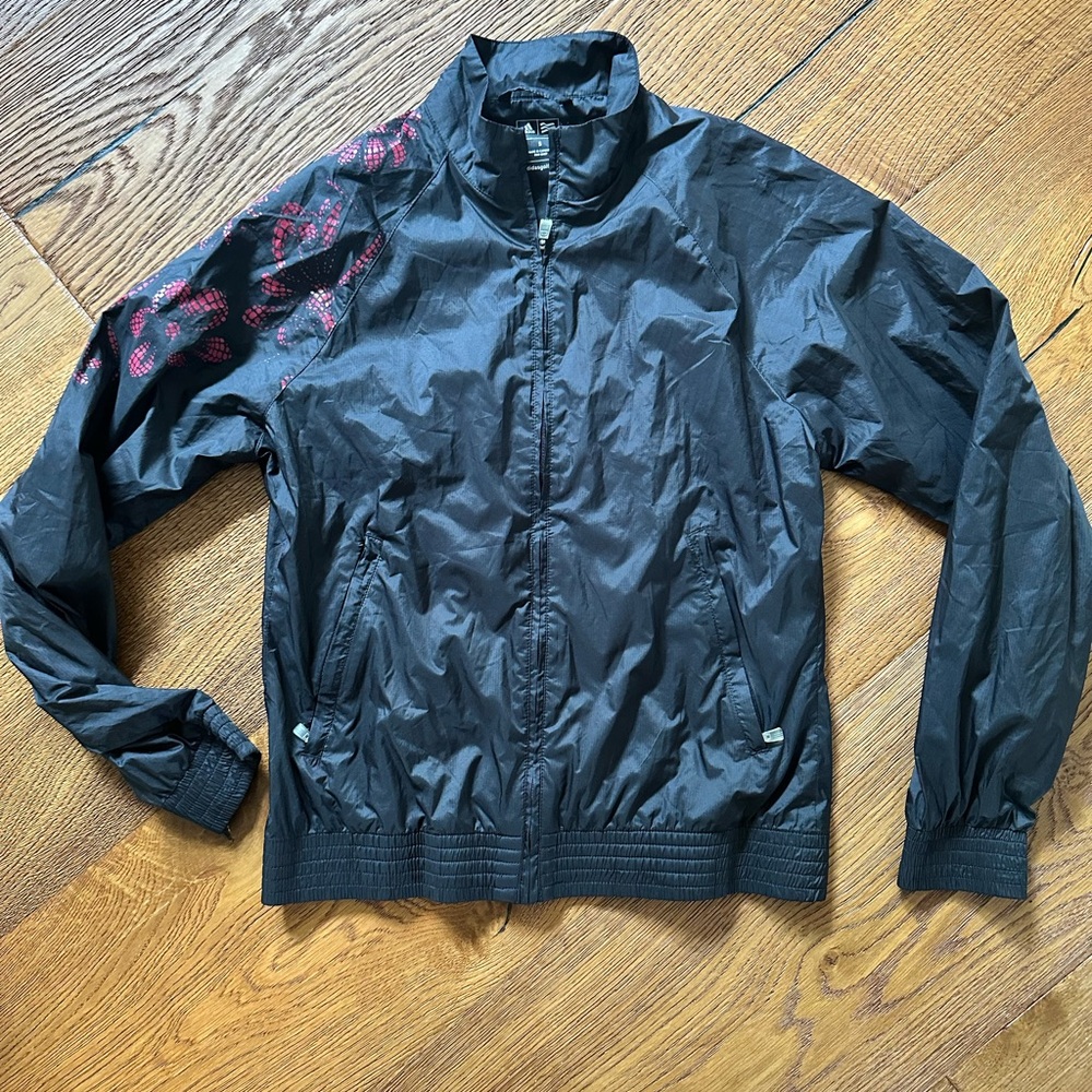 Adidas Lightweight Black Golf Zip Up Jacket